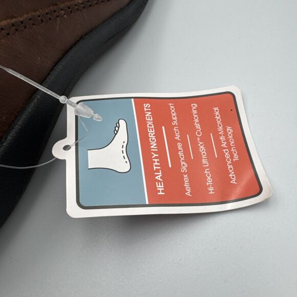 NEW Aetrex Karina Brown DM502 Leather Monk‎ Strap Casual Shoe ($140 ) US 5-5.5 - Picture 9 of 13